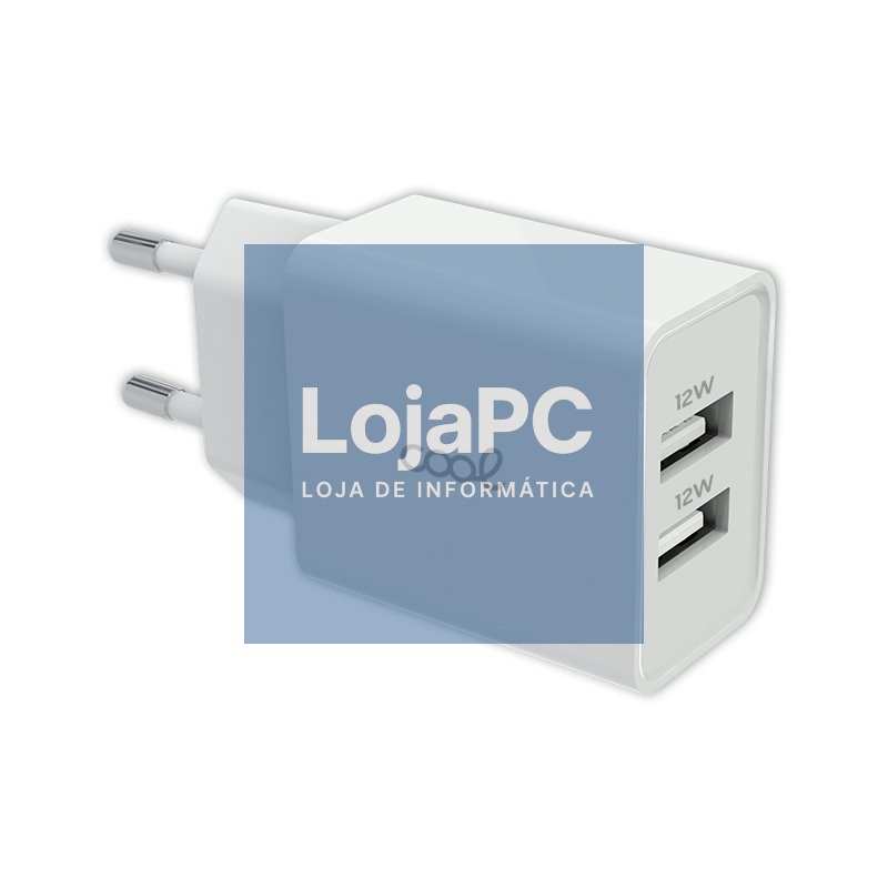 Universal Network Charger 2 x USB Input COOL 2.4 Amps White