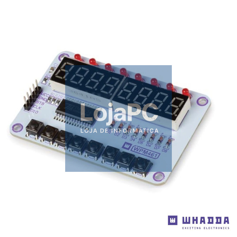 Módulo de Botões e Display Com Chip TM1638 WHADDA