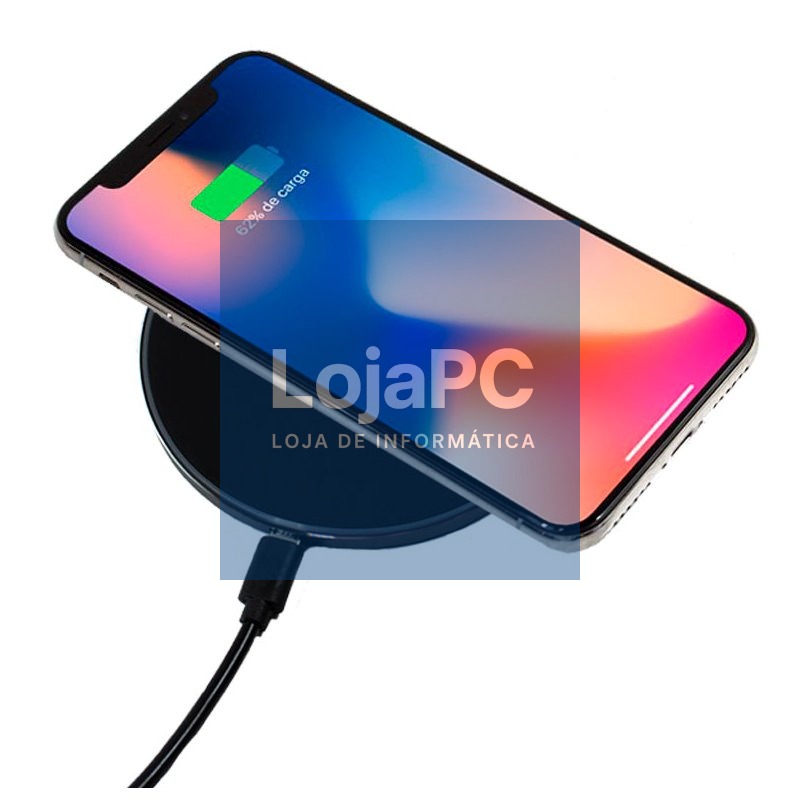 Universal Qi Wireless Smartphone Charger Dock Base COOL Black — imagem 2