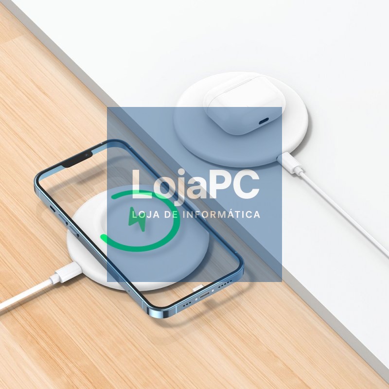 Universal Qi Wireless Smartphone Charger Dock Base COOL White — imagem 2