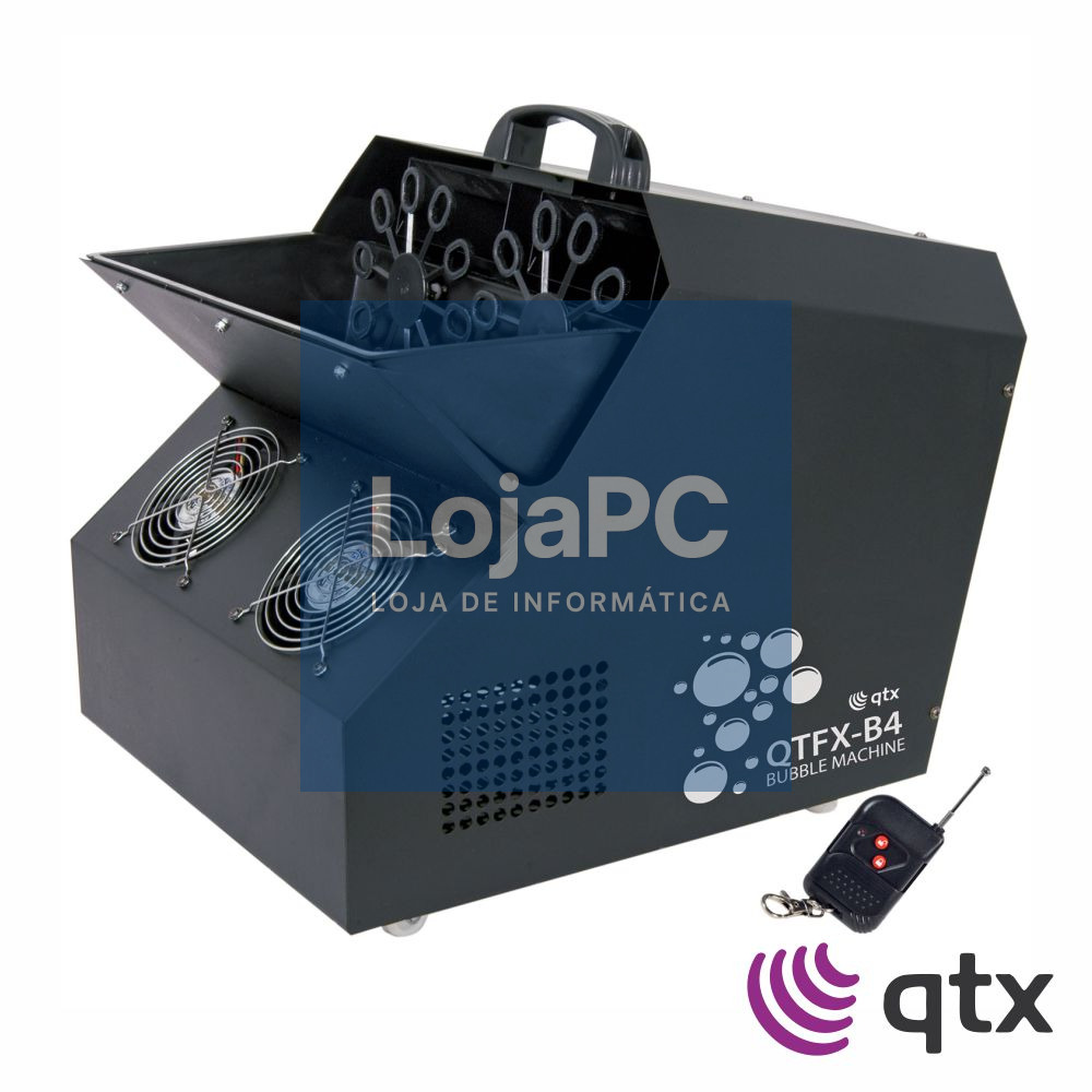 Máquina de Bolhas 100W Com Comando S/ Fios QTX
