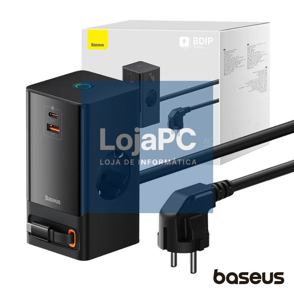 Estação de Carregamento 2x Schuko 1x USB-A 2x USB-C 65W 1.5m