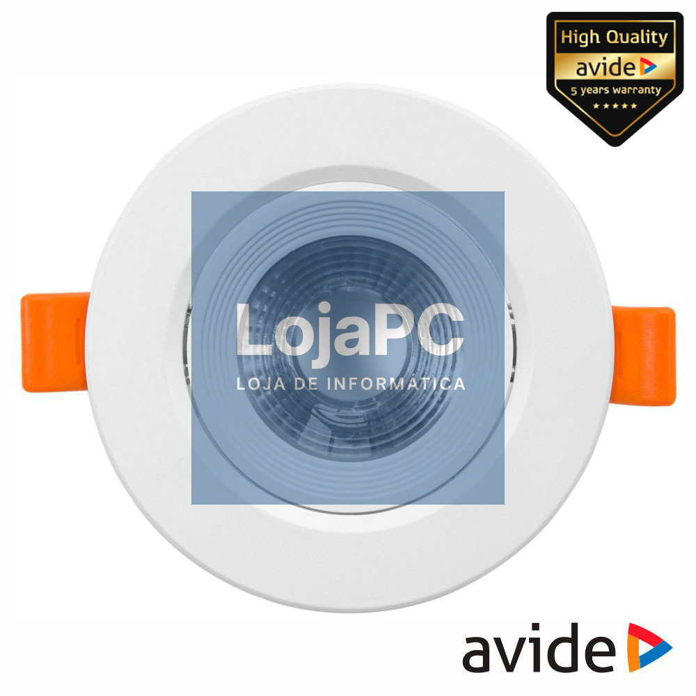 Painel LEDS Redondo 7W 90mm 6400K 570lm AVIDE