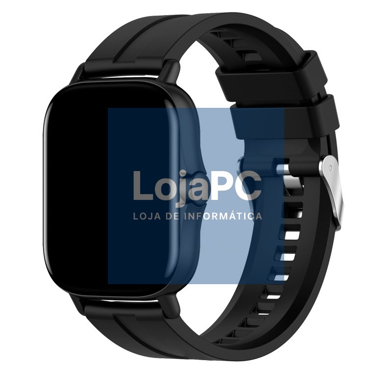 Universal Strap 20mm Amazfit Bip / GTS / Bip Lite / Huawei / Samsung / COOL Rubber Black — imagem 2