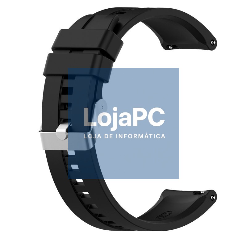 Universal Strap 20mm Amazfit Bip / GTS / Bip Lite / Huawei / Samsung / COOL Rubber Black — imagem 3