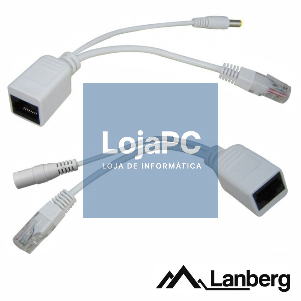 Conjunto Adaptador Poe C/ RJ45 E DC LANBERG