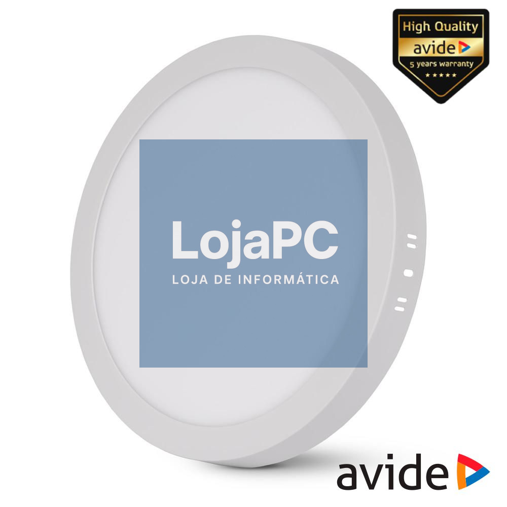 Painel LEDS Redondo Superfície 24W CCT 304mm 2000lm IP44