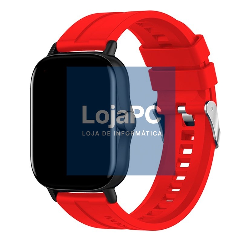 Universal Strap 20mm Amazfit Bip / GTS / Bip Lite / Huawei / Samsung / COOL Rubber Red — imagem 2