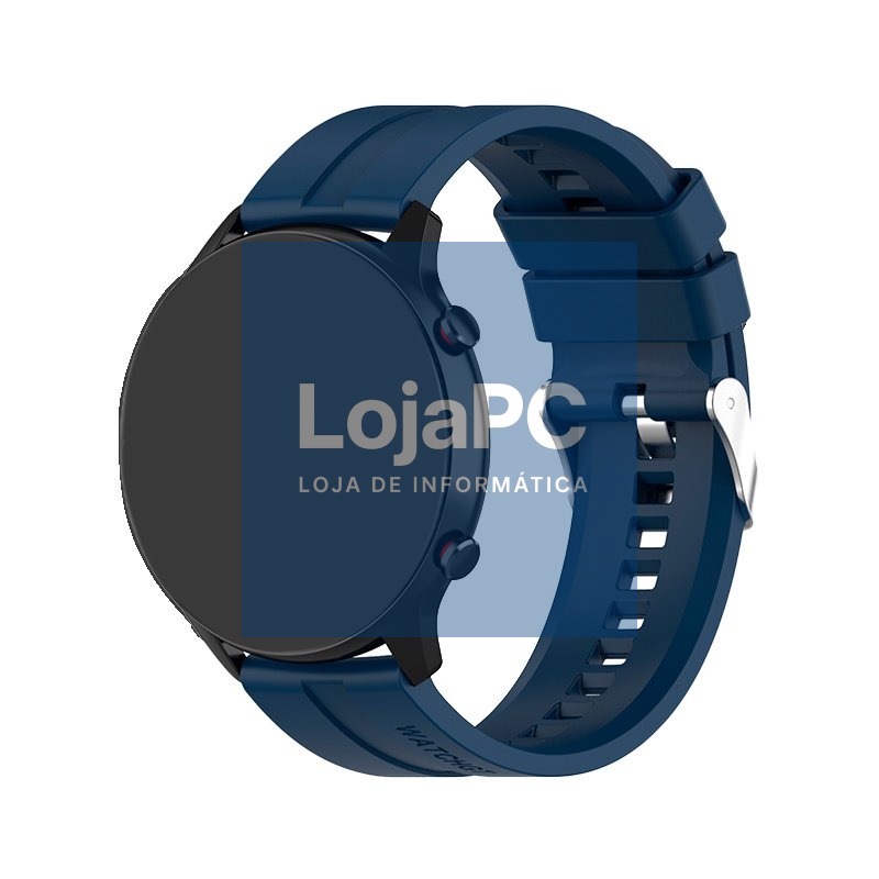 Universal Strap 22mm Amazfit GTR / Stratos / Huawei / Samsung / COOL Blue Rubber — imagem 2