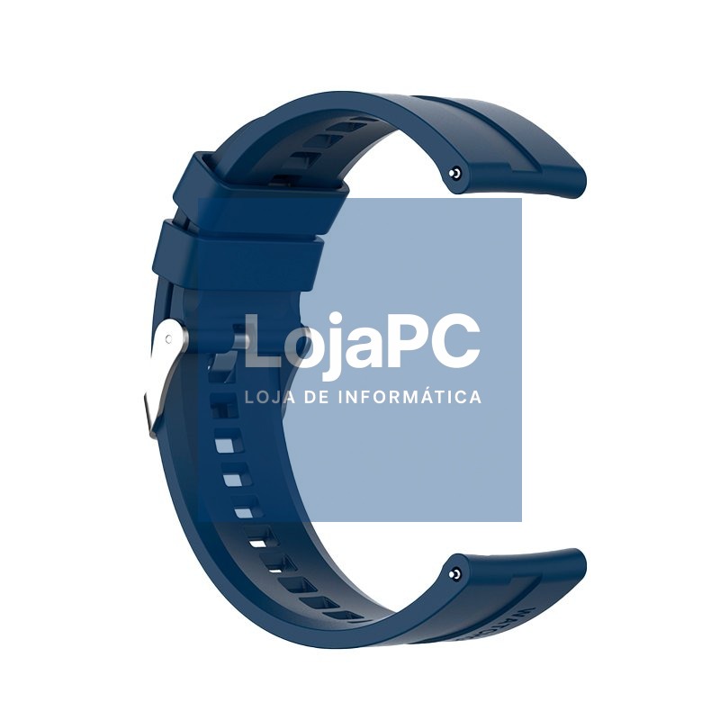 Universal Strap 22mm Amazfit GTR / Stratos / Huawei / Samsung / COOL Blue Rubber — imagem 4