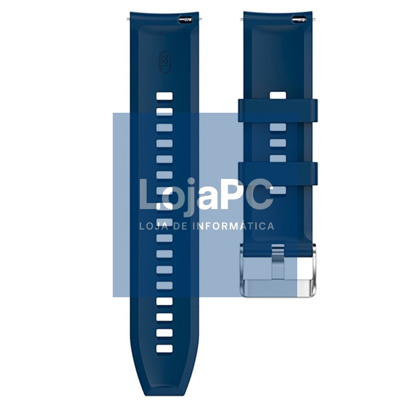 Universal Strap 22mm Amazfit GTR / Stratos / Huawei / Samsung / COOL Blue Rubber — imagem 3