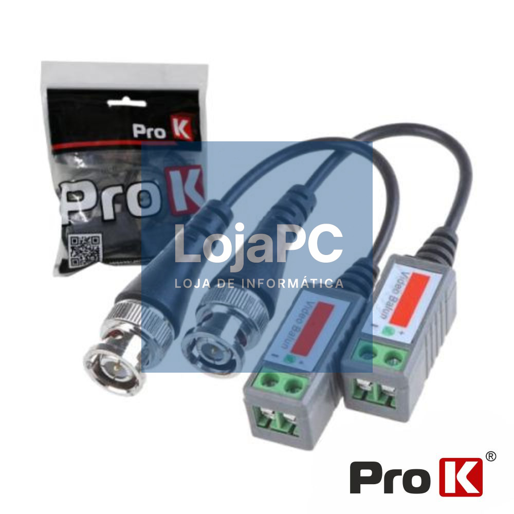 CONVERSOR PASSIVO 2X BALUN VÍDEO TERMINAIS PARAFUSO