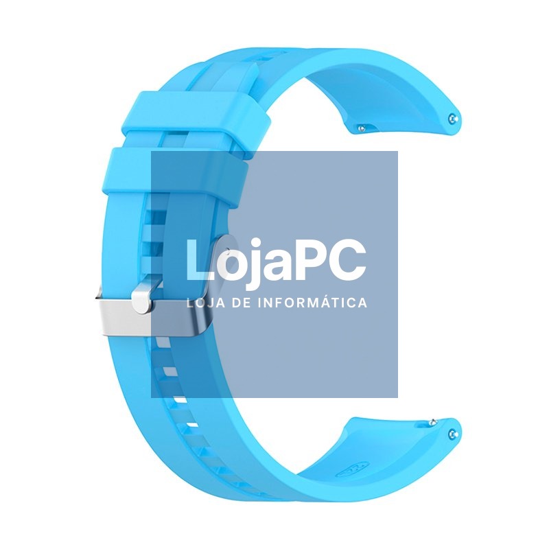Universal Strap 22mm Amazfit GTR / Stratos / Huawei / Samsung / COOL Light Blue Rubber