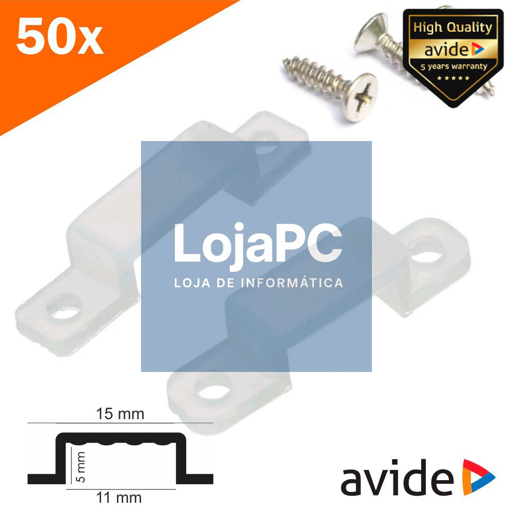 Suporte Plástico P/ Fita LED 3528 AVIDE
