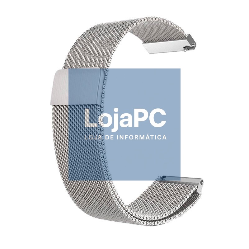 Universal Strap 22mm Amazfit GTR / Stratos / Huawei / Samsung / COOL Metal Silver