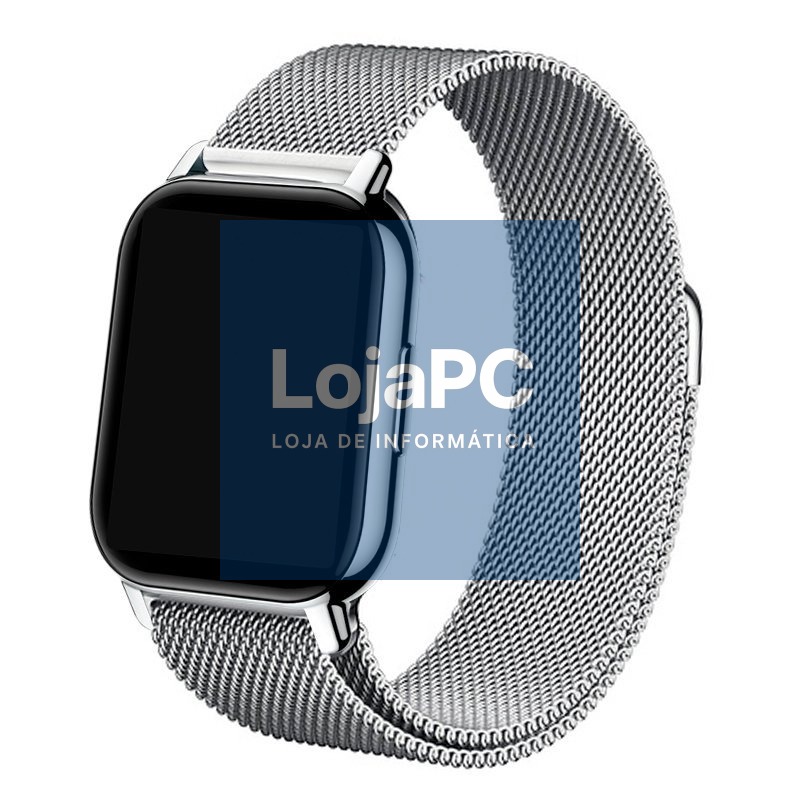 Universal Strap 22mm Amazfit GTR / Stratos / Huawei / Samsung / COOL Metal Silver — imagem 2