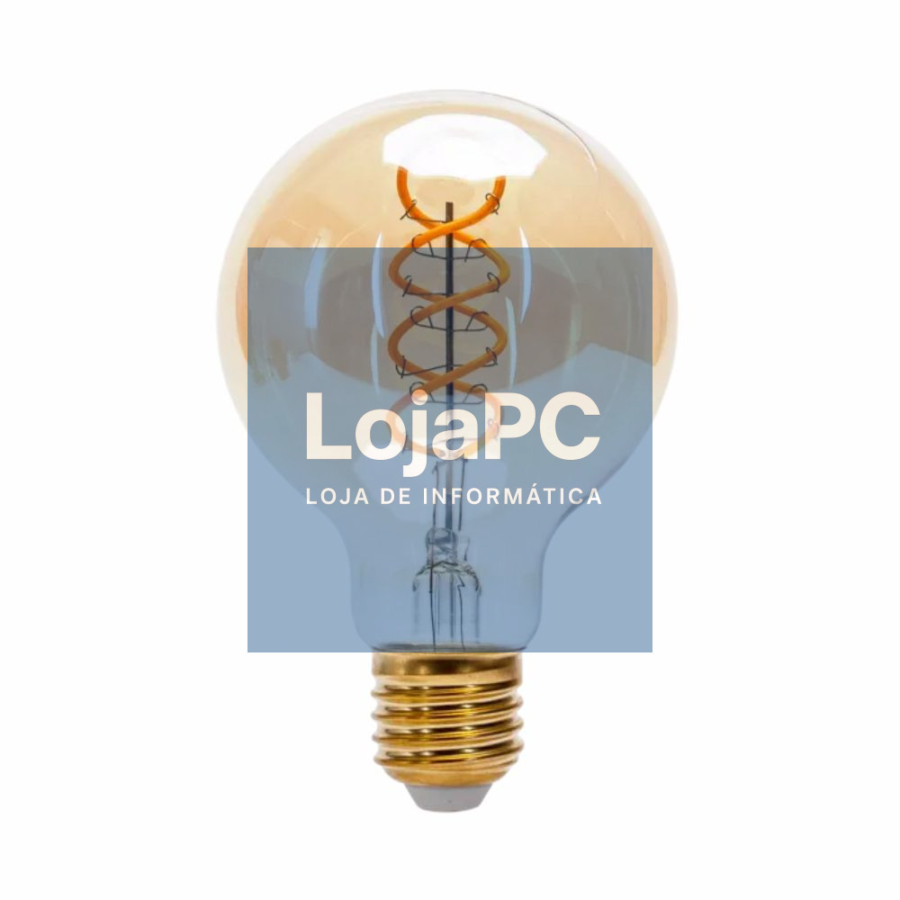 Lâmpada E27 4W G80 240V Filamento Suave 1800K 280lm