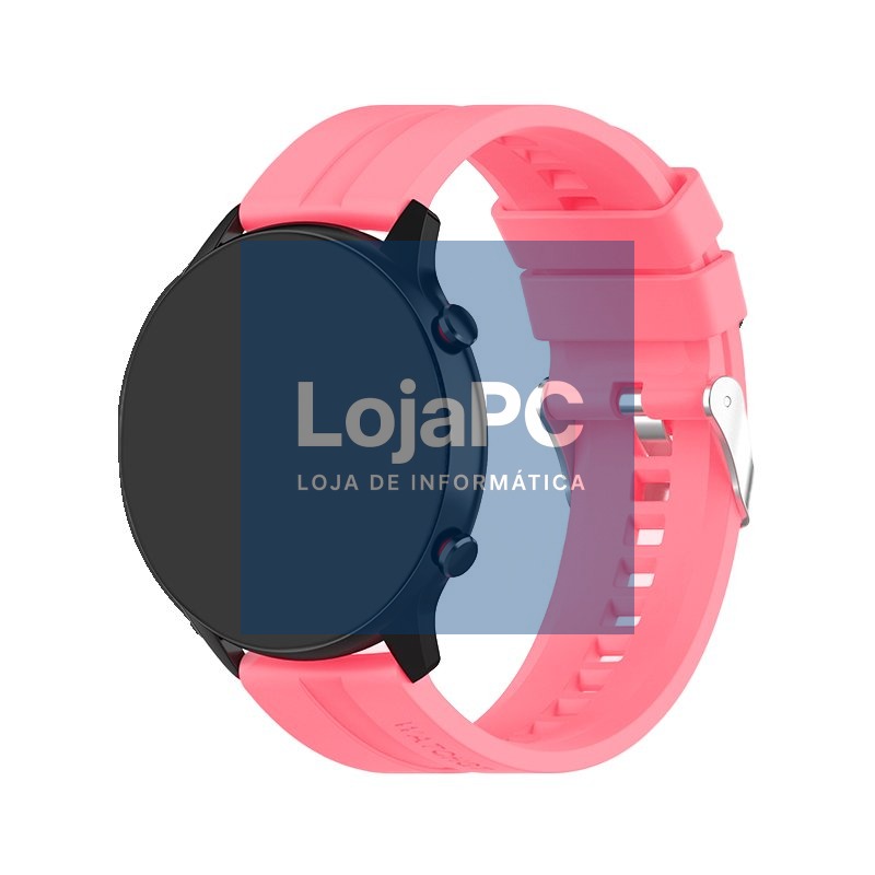 Universal Strap 22mm Amazfit GTR / Stratos / Huawei / Samsung / COOL Pink Rubber — imagem 2
