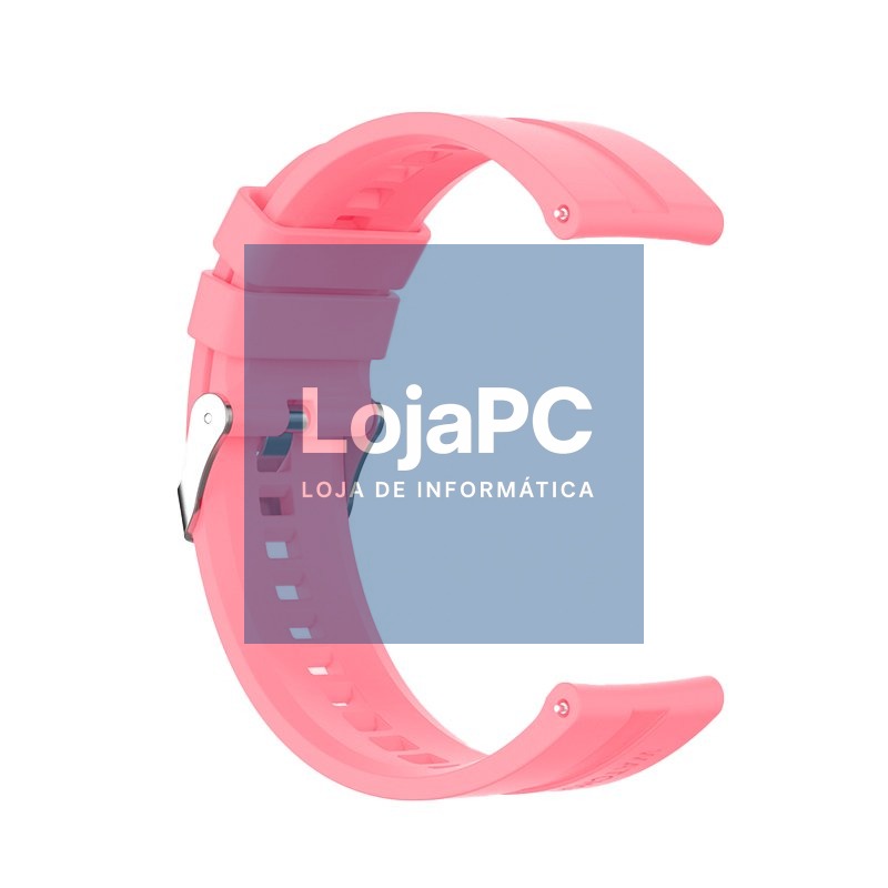 Universal Strap 22mm Amazfit GTR / Stratos / Huawei / Samsung / COOL Pink Rubber — imagem 4