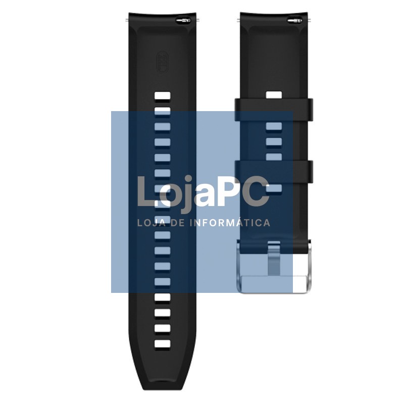 Universal Strap 22mm Amazfit GTR / Stratos / Huawei / Samsung / COOL Rubber Black — imagem 3