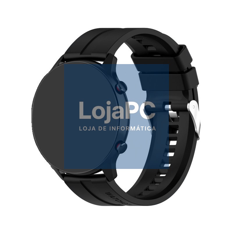 Universal Strap 22mm Amazfit GTR / Stratos / Huawei / Samsung / COOL Rubber Black — imagem 2