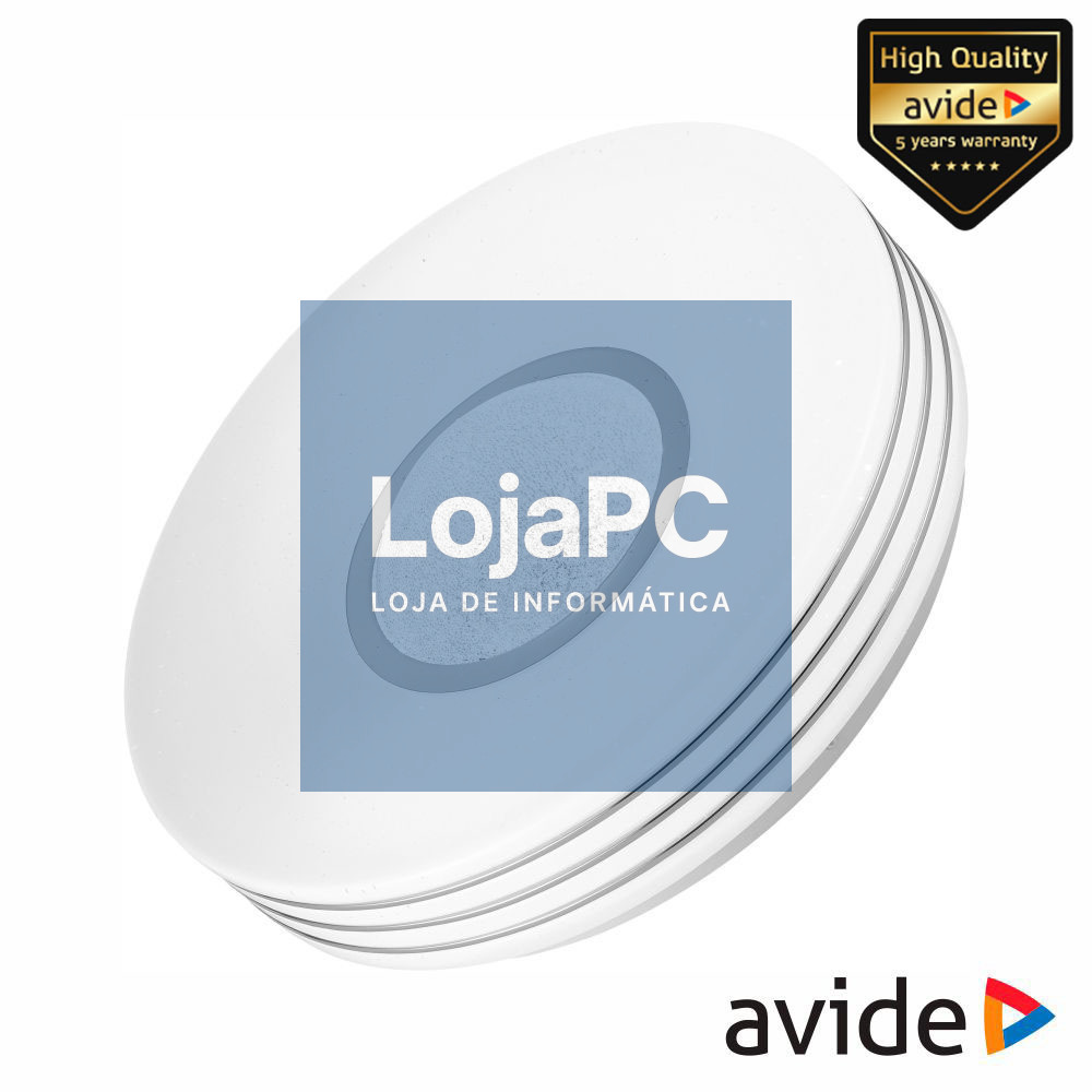 Aplique LED Redondo Teto 18W 330mm 4000K 1600lm AVIDE
