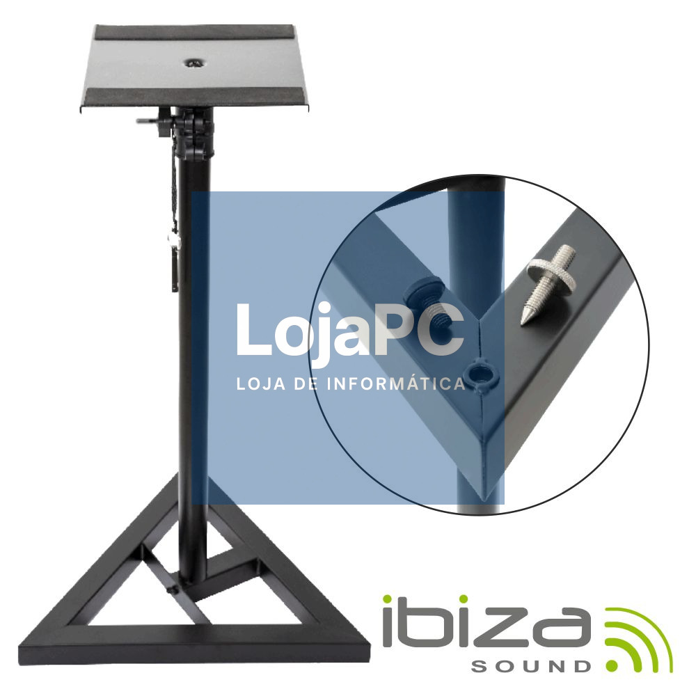 Suporte P/ Colunas Preto 20kg IBIZA