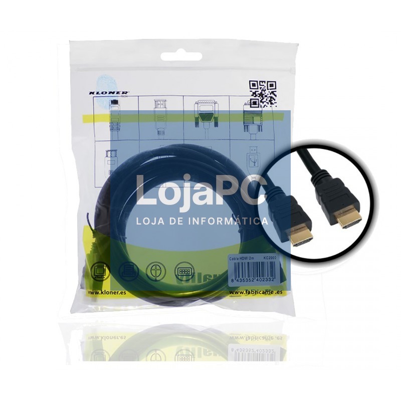 CABO HDMI-M A HDMI-M 2M KL-TECH V1.4 BLISTER