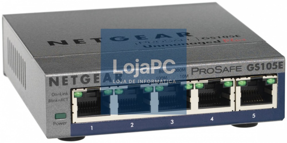 HUB SWITCH 5 PTOS 10/100/1000 NETGEAR GS105E-200PE GS105E-200PES GS105E-200PES