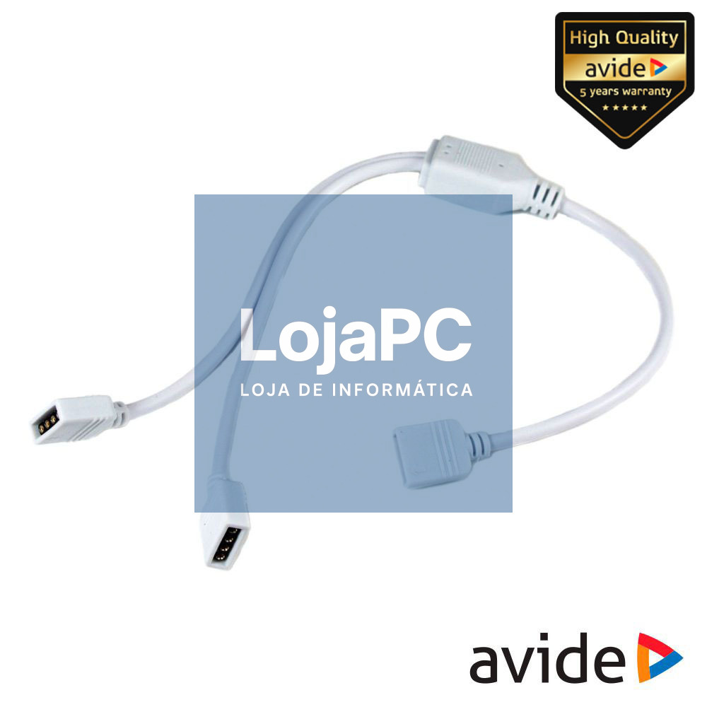 Adaptador de Duas Vias P/ Alimentação Fitas LED RGBW AVIDE