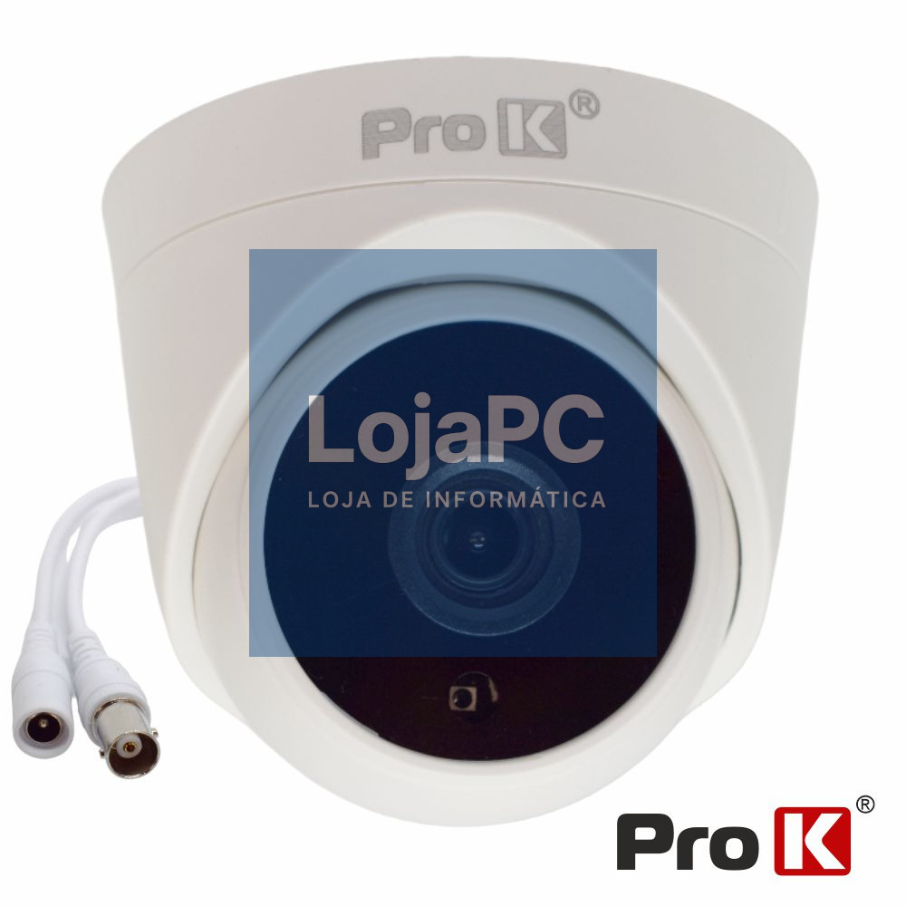 Câmara Vigilância Dome 4IN1 AHD/CVI/TVI/CVBS 2MP PROK