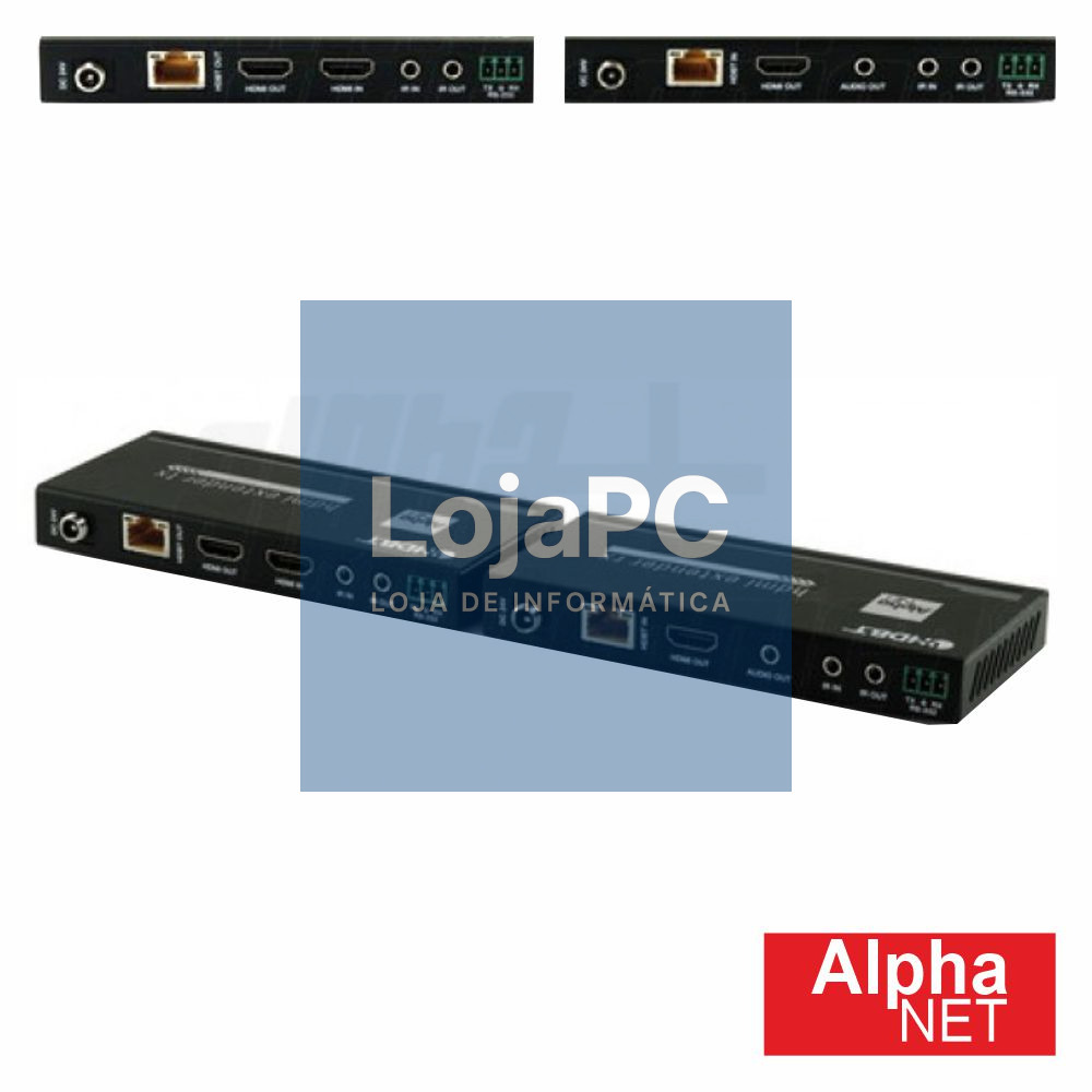 Extensor de Sinal HDMI Via RJ45 CAT6 Loop Out 120m ALPHANET
