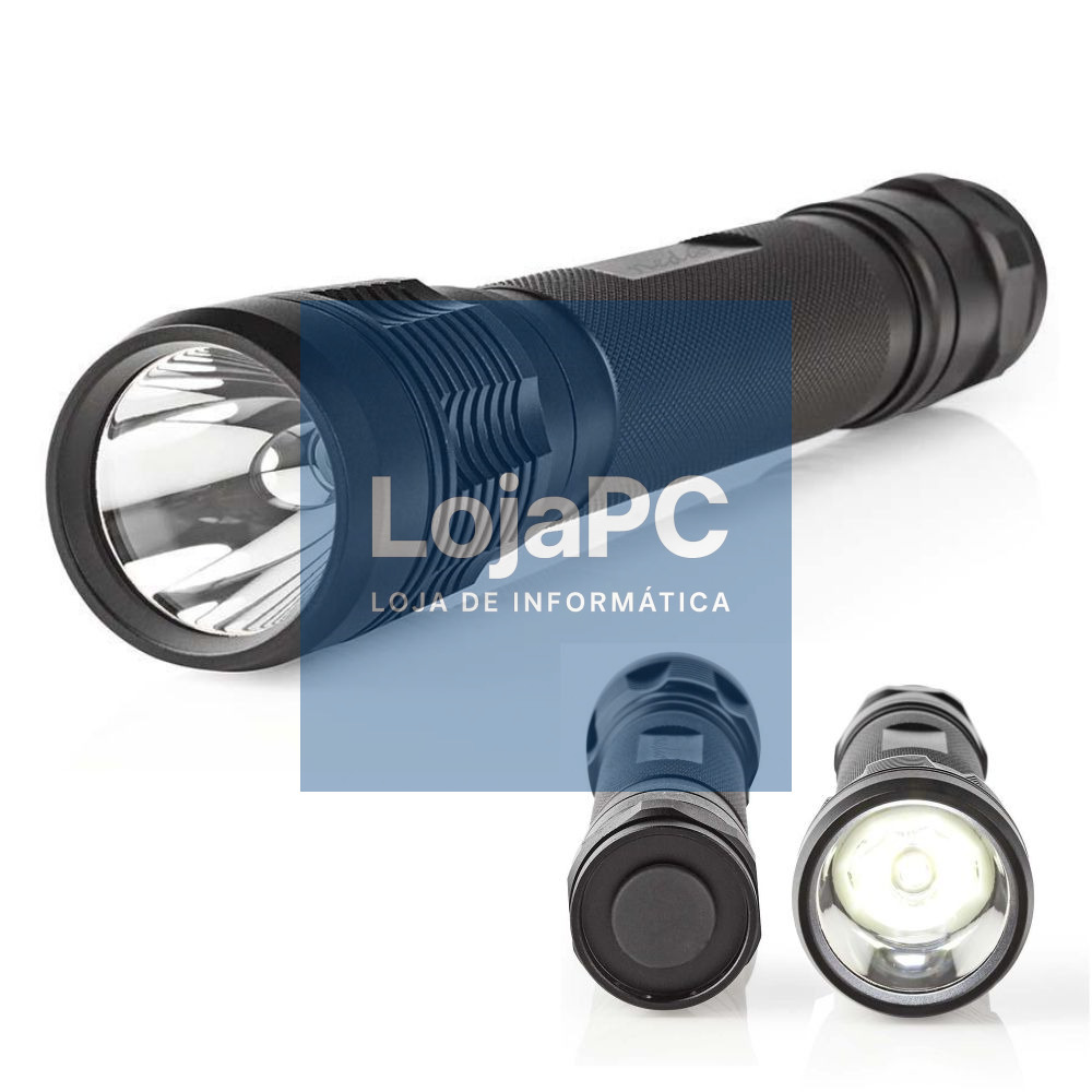 Lanterna LED 10W 500lm IPX7 Preto NEDIS