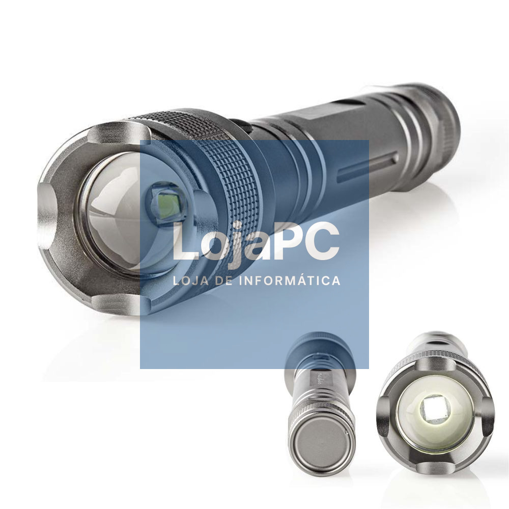 Lanterna LED 10W 500lm IPX4 Cinza NEDIS