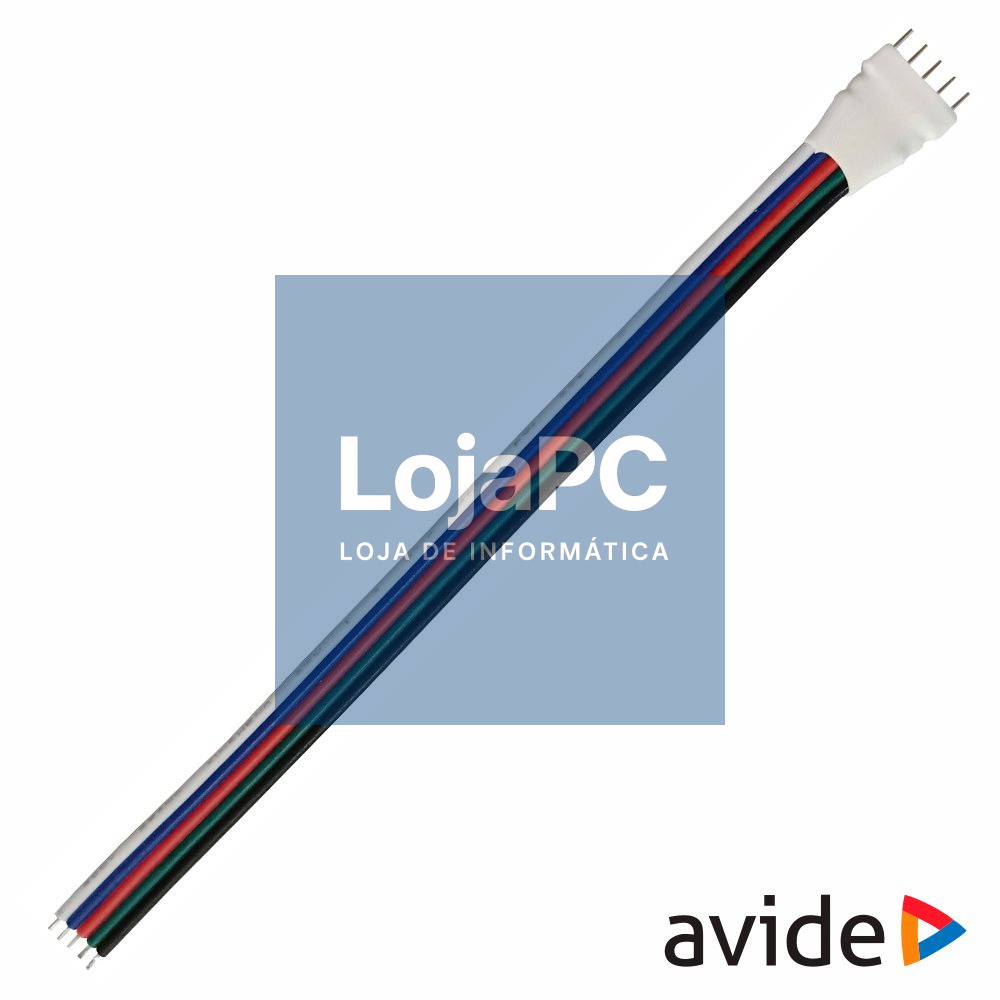 Adaptador P/ Alimentação de Fitas LED RGB C/ Conector AVIDE