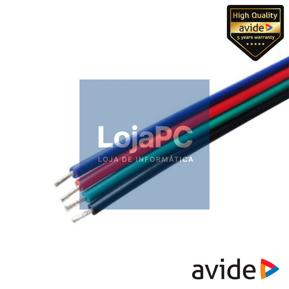 Cabo P/ Fita de LEDS RGB 50m AVIDE