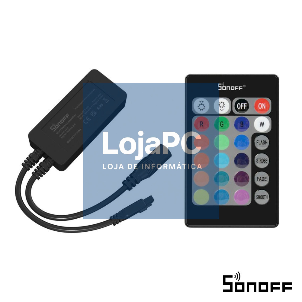 Controlador P/ Fita LEDS RGB L2 12V C/ Comando SONOFF
