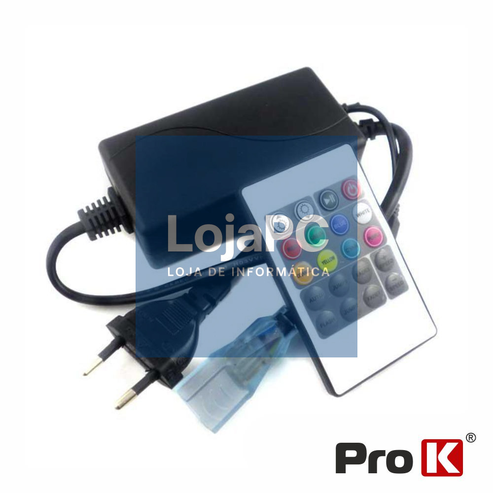 Controlador P/ Fita LEDS RGB 220v C/ Comando PROK