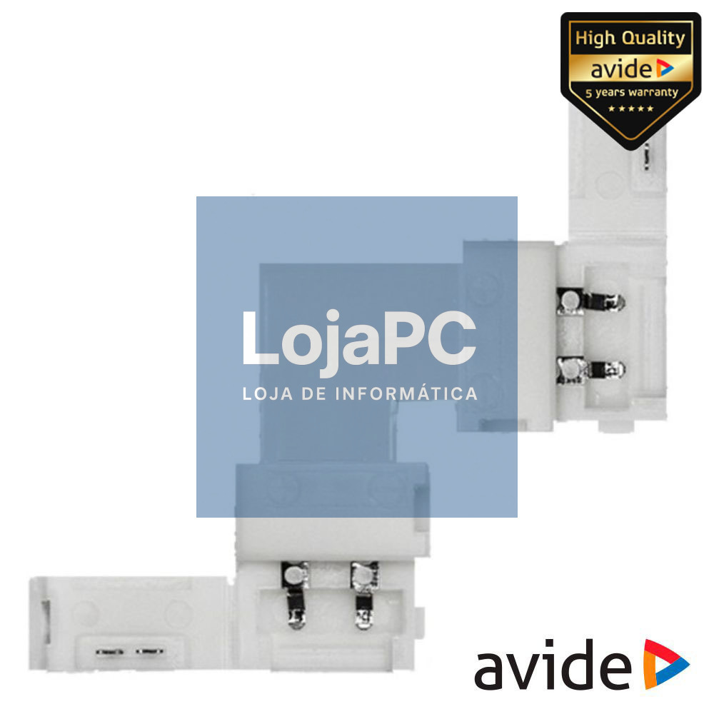 União P/ Fita LEDS Monocor IP20 90º AVIDE