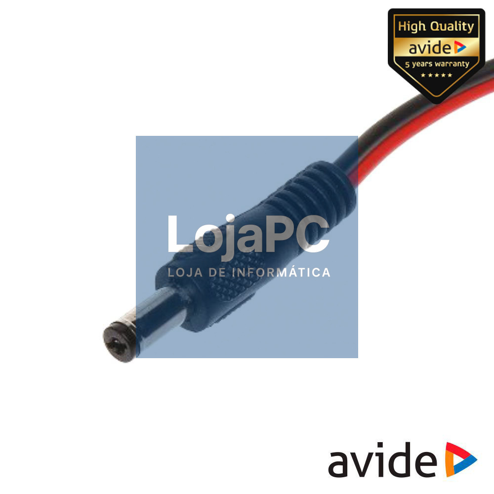 Ficha DC Macho P/ Fita de LEDS 12V Monocor AVIDE