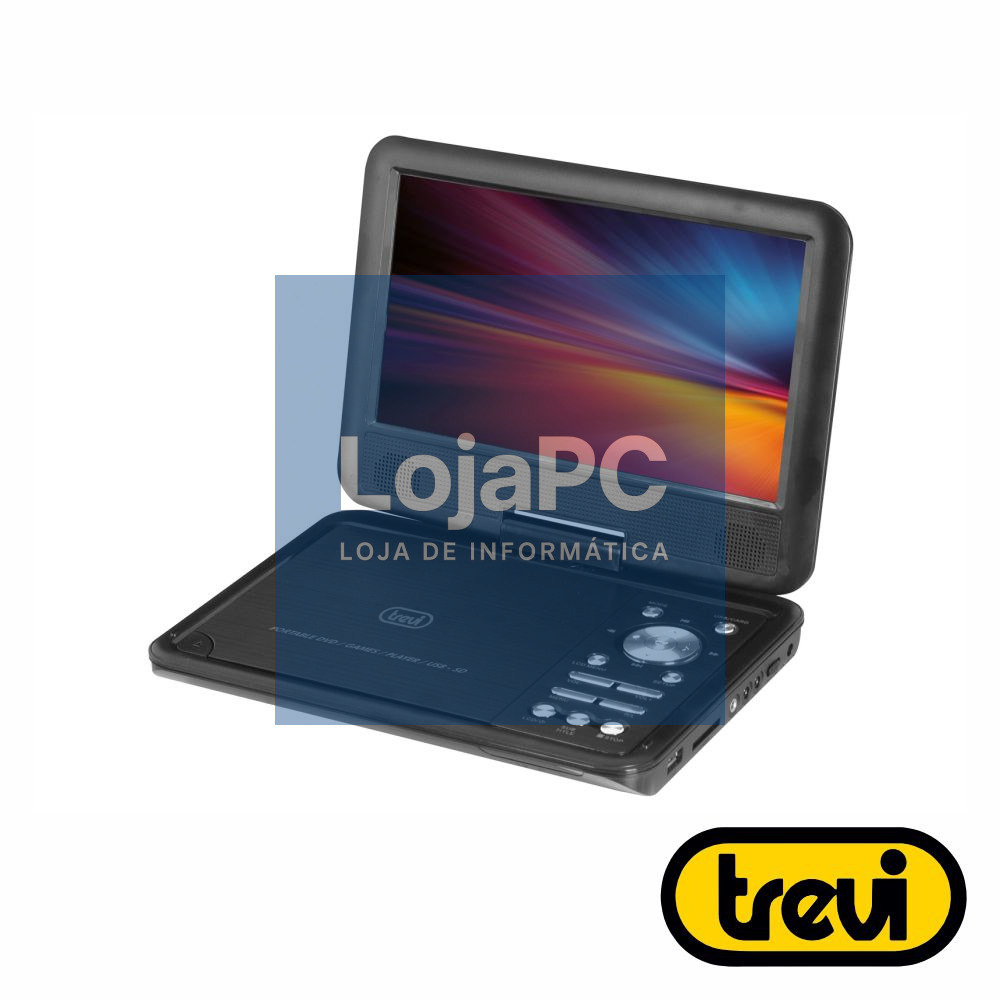 Leitor DVD Portátil 9" C/ LCD USB/SD TREVI