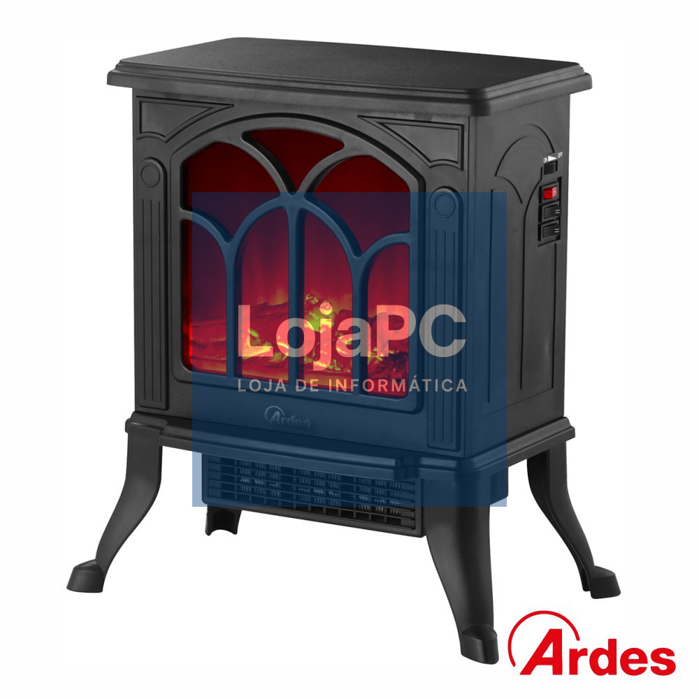 Lareira Elétrica 1500W C/ Efeito Fogo Termostato ARDES