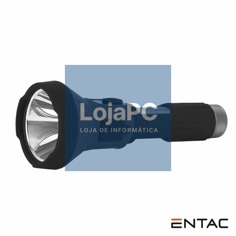 Lanterna LED COB 3W 180lm Com PowerBank ENTAC