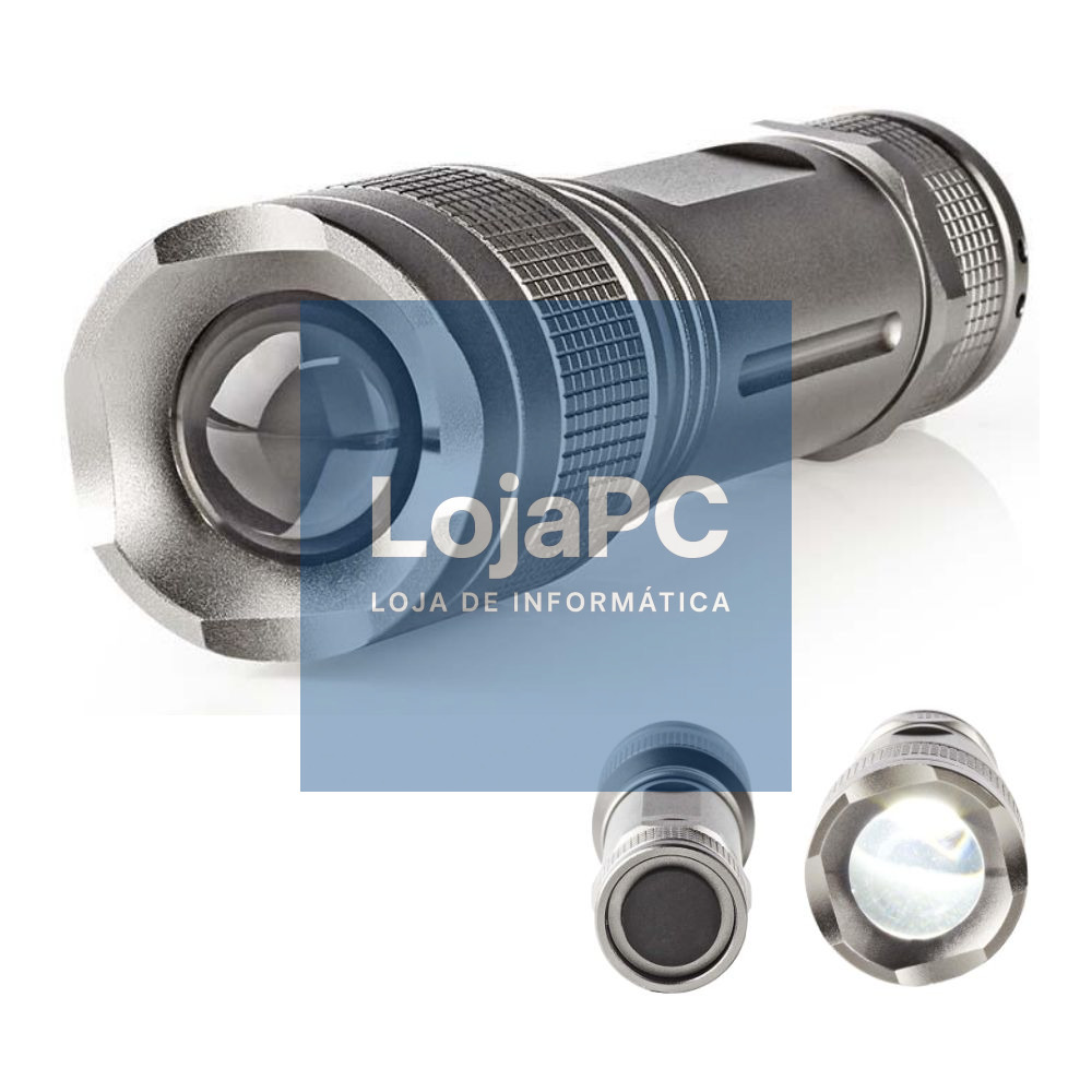 Lanterna LED 5W 330lm IPX5 Cinza NEDIS