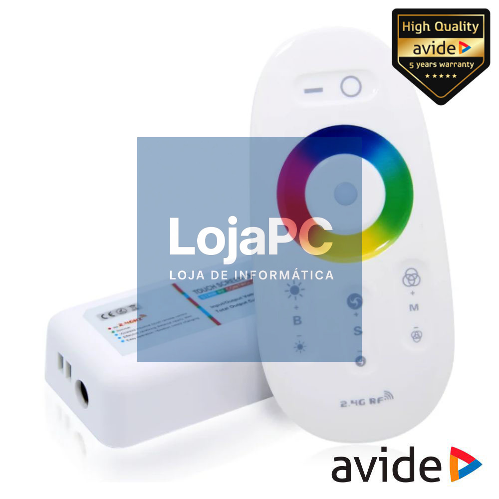 Controlador P/ Fita LEDS RGBW 12V 12A AVIDE