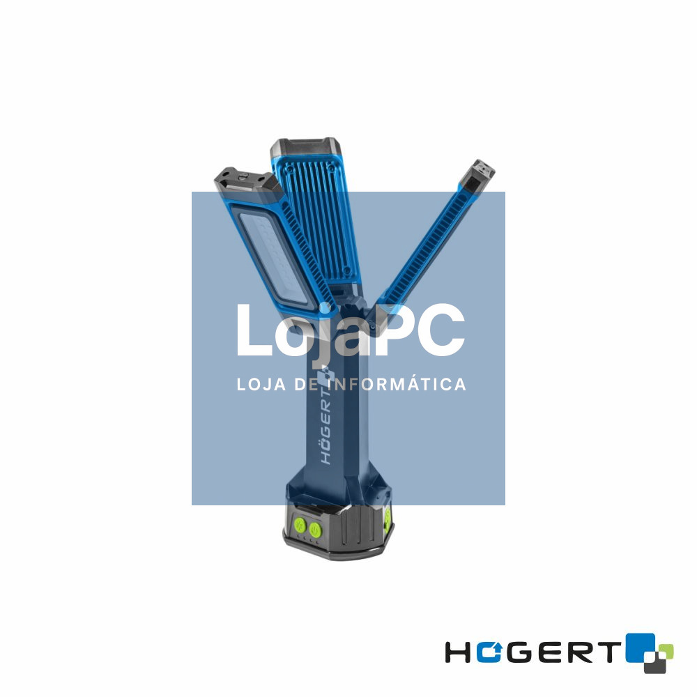 Foco LED c/ 3 Paineis 7000lm 6500K C/ Bateria C/ Tripé IP54