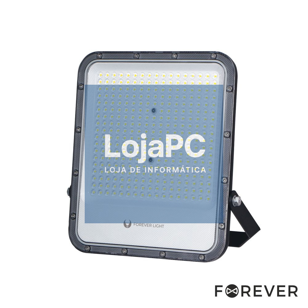 Foco LED 200W 230V 6500K 30000lm IP65 Preto FOREVER