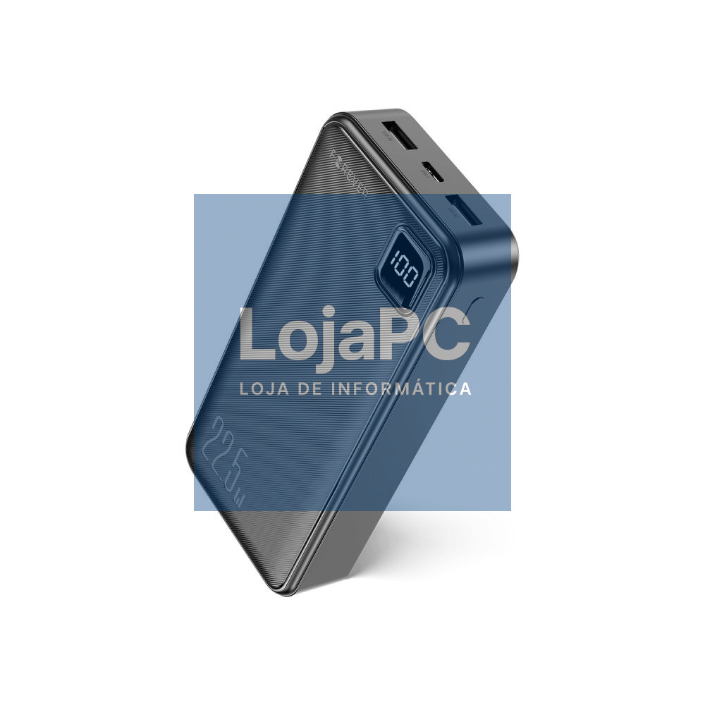 Powerbank 20000mAh 22.5W PD/QC 2xUSB-A USB-C Preto FOREVER