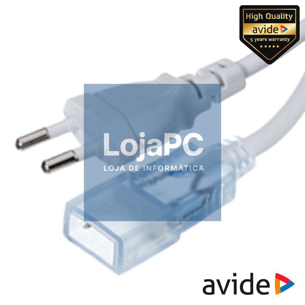 Cabo Alimentação P/ Fita LEDS 5050 220V IP65 AVIDE