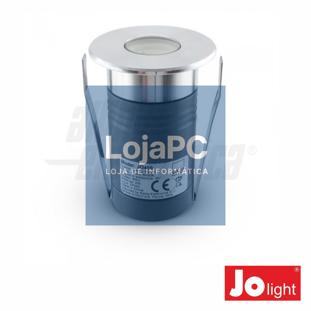 FOCO LED 2W 24V 50MM BRANCO FRIO P/ PAVIMENTO IP67